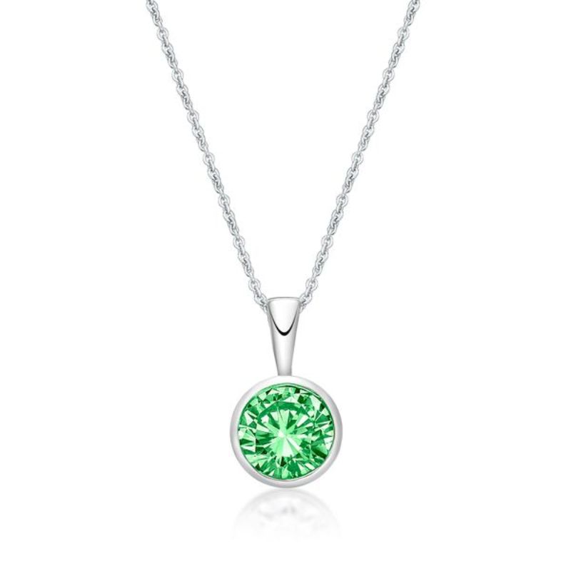 Picture of AUGUST      , 5mm BEZEL PENDANT with CHAIN
